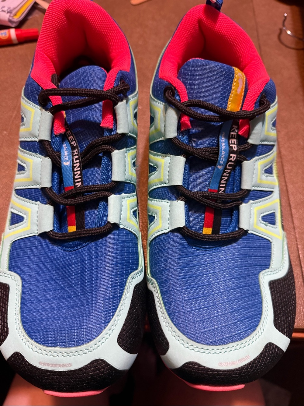 Women’s Blue Athletic Sneakers with Pink Lining - Lightweight Run
